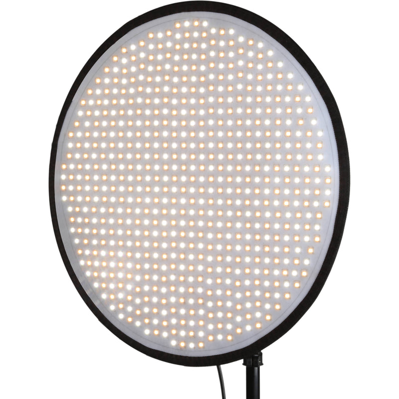 Genaray PortaSun Round Flexible Bi-Color LED Light with Softbox and Grid (20")