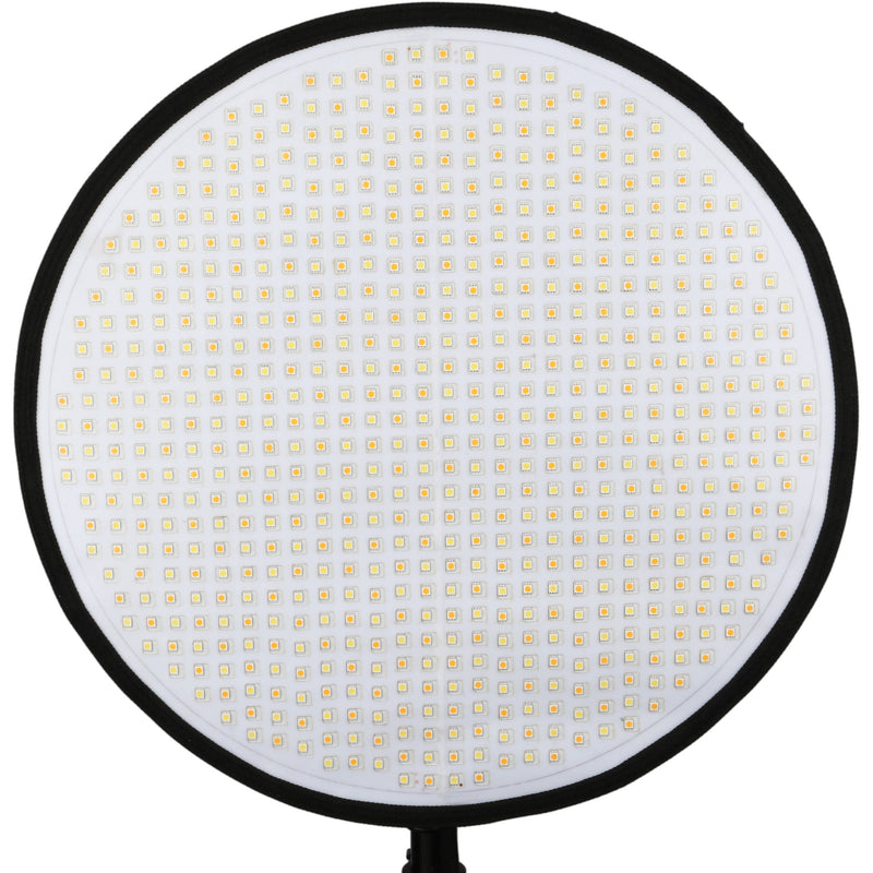 Genaray PortaSun Round Flexible Bi-Color LED Light with Softbox and Grid (20")