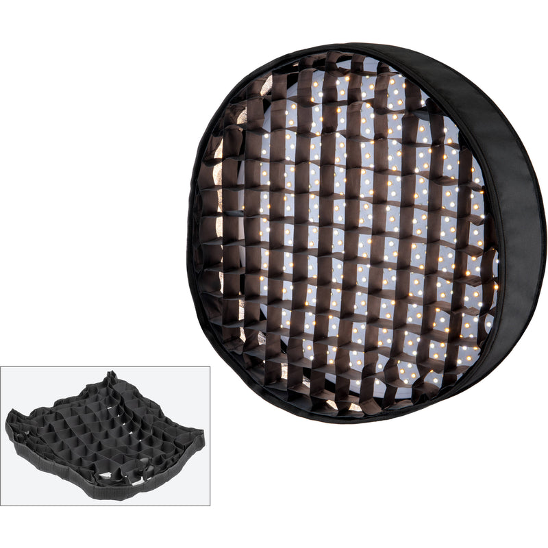 Genaray PortaSun Round Flexible Bi-Color LED Light with Softbox and Grid (20")