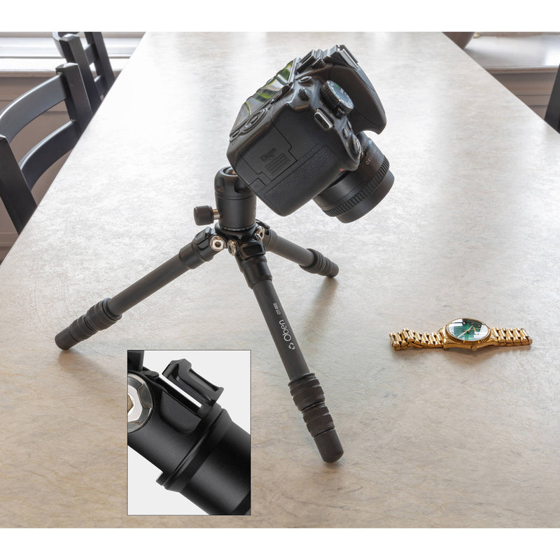 Oben CTT-1000 Carbon Fiber Tabletop Tripod and Oben SPA-1000 Arca-Type Smartphone Tripod Adapter Kit