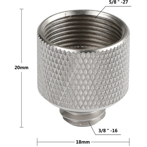 CAMVATE 5/8"-27 Female To 3/8"-16 Male Mic Stand Thread Adapter