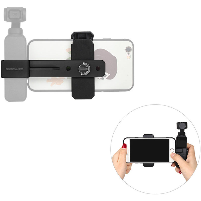 DigitalFoto Solution Limited Osmo Pocket and Smartphone Clamp Bracket with Extension Rod and Tripod