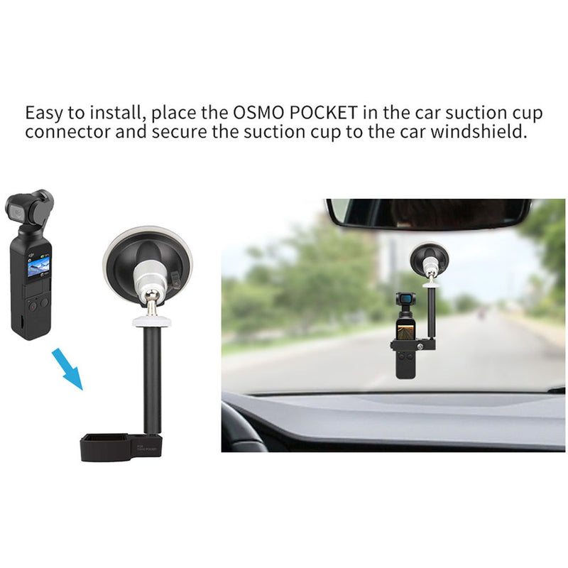 DigitalFoto Solution Limited Windshield Suction Cup Mount for DJI Osmo Pocket