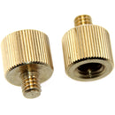 CAMVATE 3/8"-16 Female To 1/4"-20 Male Screw Adapter (2-Pack)