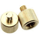 CAMVATE 3/8"-16 Female To 1/4"-20 Male Screw Adapter (2-Pack)