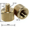 CAMVATE 3/8"-16 Female To 1/4"-20 Male Screw Adapter (2-Pack)