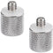 CAMVATE 3/8"-16 Female To 1/4"-20 Male Screw Adapter (2-Pack)