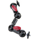 CAMVATE 360 Extension Arm With Ball Head Mounts (Red Levers, 7")