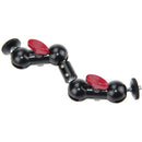 CAMVATE 360 Extension Arm With Ball Head Mounts (Red Levers, 7")