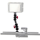 CAMVATE 360 Extension Arm With Ball Head Mounts (Red Levers, 7")