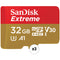 SanDisk 32GB Extreme UHS-I microSDHC Memory Card with SD Adapter (2-Pack)