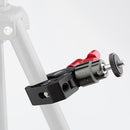 CAMVATE Super Clamp With 1/4"-20 Screw Ball Head Mount (Red T-Handle)