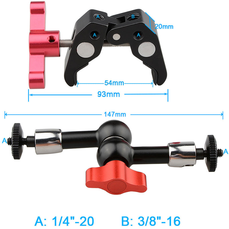 CAMVATE Super Clamp With 7" Magic Arm