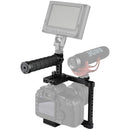 CAMVATE Camera Cage With Rubber Top Handle For Select DSLRS