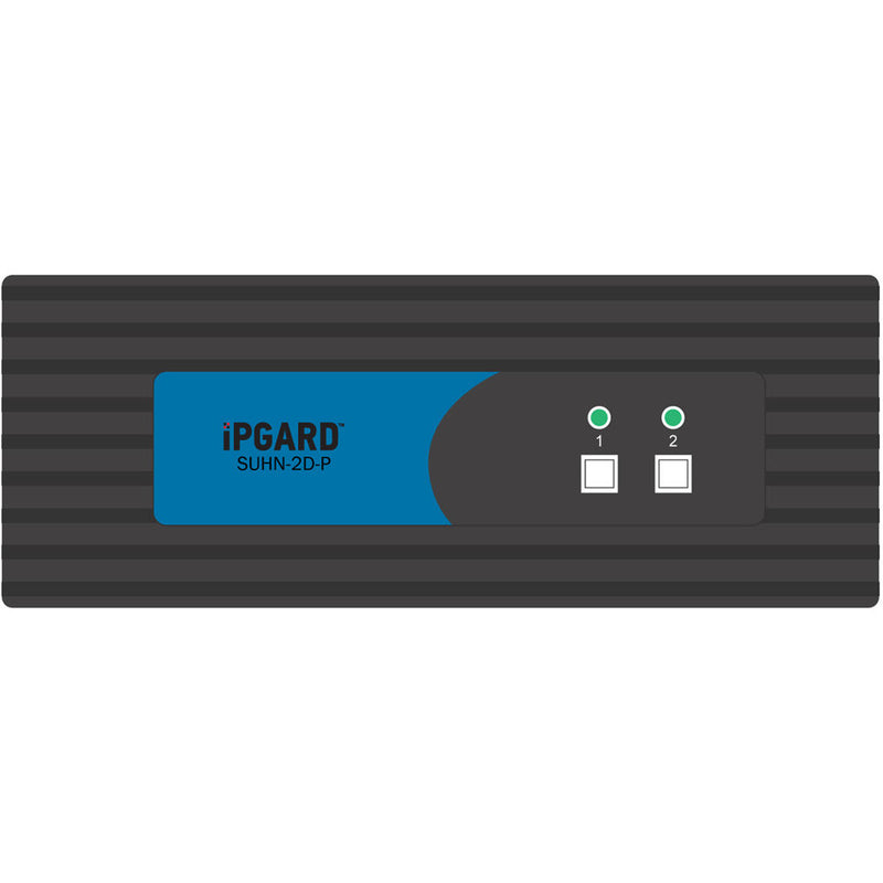 IPGard 2-Port DH Secure Pro HDMI KVM Switch with Audio and CAC