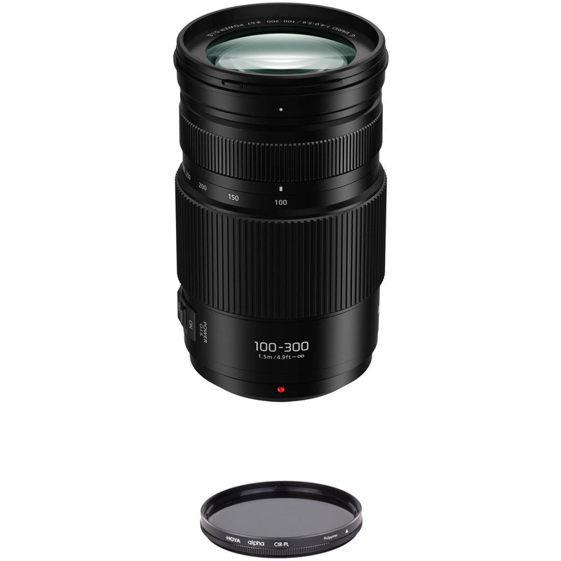 Panasonic Lumix G Vario 100-300mm f/4-5.6 II POWER O.I.S. Lens with Circular Polarizer Filter Kit