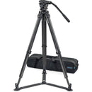 Vinten System Vision Blue FT Head, 75 Carbon Fiber Tripod & Ground Spreader