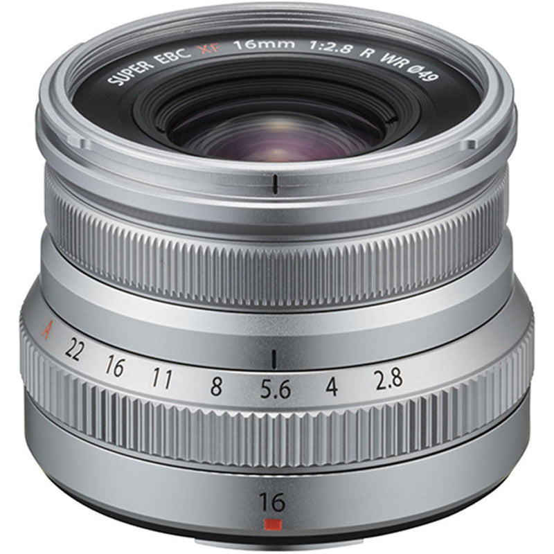 FUJIFILM XF 16mm f/2.8 R WR Lens (Silver)