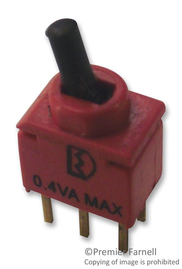 MULTICOMP 2UD1T1A1M2RE Toggle Switch, DPDT, Non Illuminated, On-On, 2UD1 Series, Through Hole, 100 mA