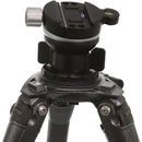 Kirk TLB-1QRS Leveling Base with TQR-1S Tripod Head Quick Disconnect System and Small Plate