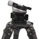 Kirk TLB-1QRS Leveling Base with TQR-1S Tripod Head Quick Disconnect System and Small Plate