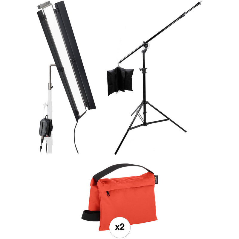 Genaray Bi-Color 36" Soft Strip 1-Light Boom Stand Kit