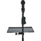 Gator Cases Frameworks Large Microphone Stand Clamp-On Utility Shelf, Capacity to 10Lbs.