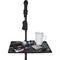 Gator Cases Frameworks Large Microphone Stand Clamp-On Utility Shelf, Capacity to 10Lbs.