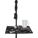 Gator Cases Frameworks Large Microphone Stand Clamp-On Utility Shelf, Capacity to 10Lbs.