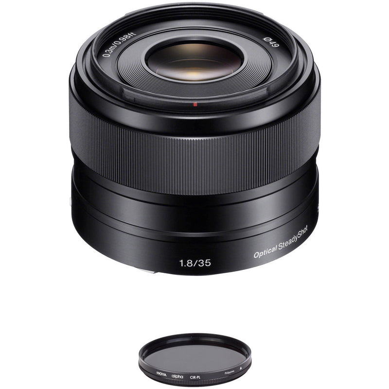 Sony E 35mm f/1.8 OSS Lens with Circular Polarizer Filter Kit