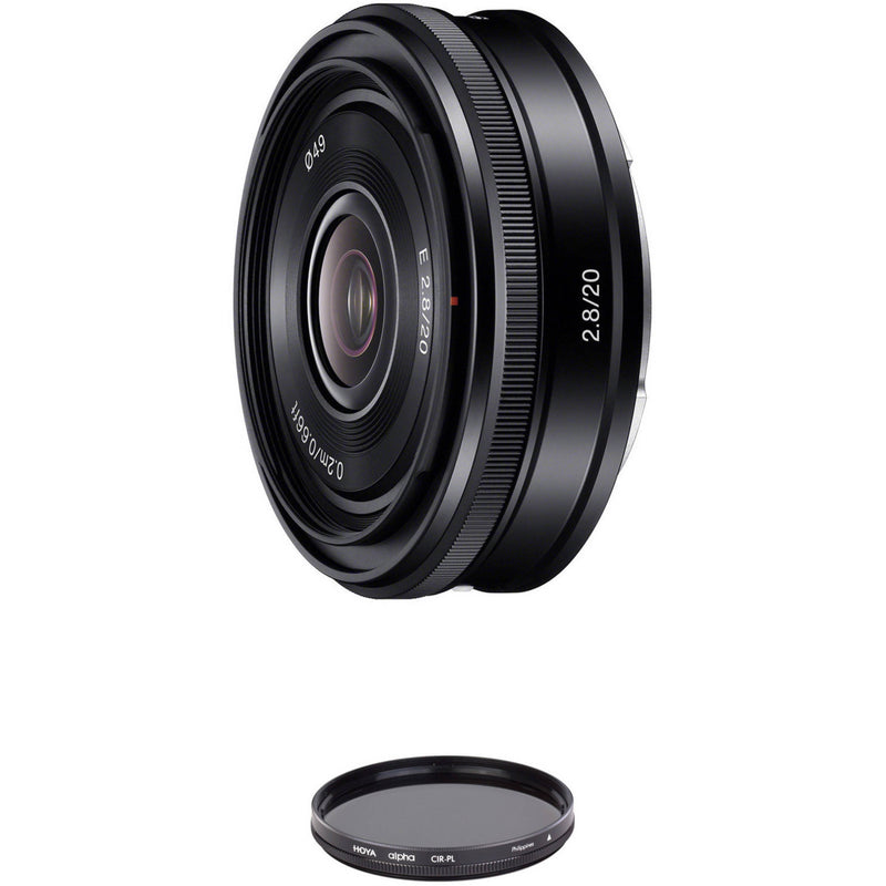 Sony E 20mm f/2.8 Lens with Circular Polarizer Filter Kit