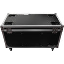 Odyssey Innovative Designs Flight Zone Utility Trunk Touring Case with Wheels, Caster Stacking Plates, and Dividers (Black)