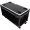 Odyssey Innovative Designs Flight Zone Utility Trunk Touring Case with Wheels, Caster Stacking Plates, and Dividers (Black)