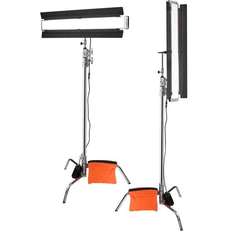 Genaray Key and Edge LED Pro Kit with C-Stands