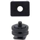 DigitalFoto Solution Limited 1/4"-20 Mount to Shoe Adapter Cold Hot Shoe with Cold Shoe Head