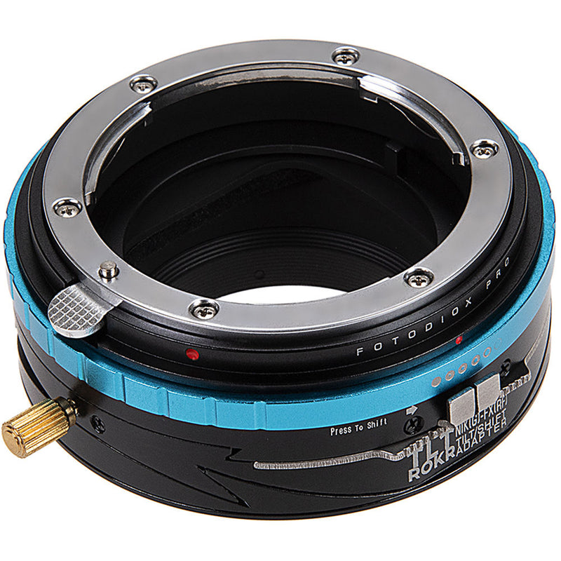 FotodioX Pro TLT ROKR Tilt-Shift Adapter for Nikon F-Mount, G-Type Lens to FUJIFILM X-Mount Camera