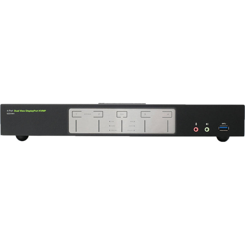 IOGEAR 4-Port 4K Dual View DisplayPort KVMP Switch with USB 3.0 Hub and Audio