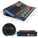 Pyle Pro 8-Channel Bluetooth Studio Mixer and DJ Controller Audio Mixing Console System