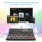 Pyle Pro 8-Channel Bluetooth Studio Mixer and DJ Controller Audio Mixing Console System