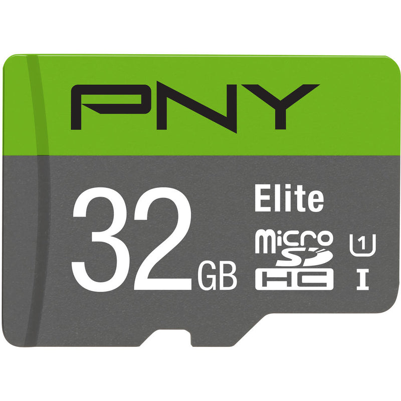 PNY Technologies 32GB Elite UHS-I microSDHC Memory Card with SD Adapter