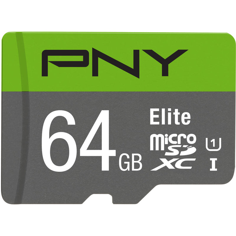 PNY Technologies 32GB Elite UHS-I microSDHC Memory Card with SD Adapter