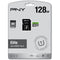 PNY Technologies 128GB Elite UHS-I microSDXC Memory Card with SD Adapter