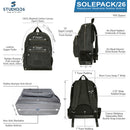 Studio 26 SOLEPACK/26 Backpack (Charcoal/Black)