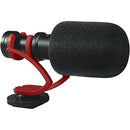 Comica Audio CVM-VM10 II Micro Compact Directional Condenser Microphone (Red Shockmount)