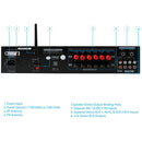 Pyle Pro PT6000CH 6-Channel Receiver with Bluetooth