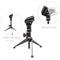 Pyle Pro Desktop Microphone Stand & Compact Table Tripod Mic Holder Mount with Height Adjustment