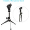 Pyle Pro Desktop Microphone Stand & Compact Table Tripod Mic Holder Mount with Height Adjustment