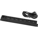 Lowell Manufacturing Power Strip-15A, 7 Outlets, 6' Cord