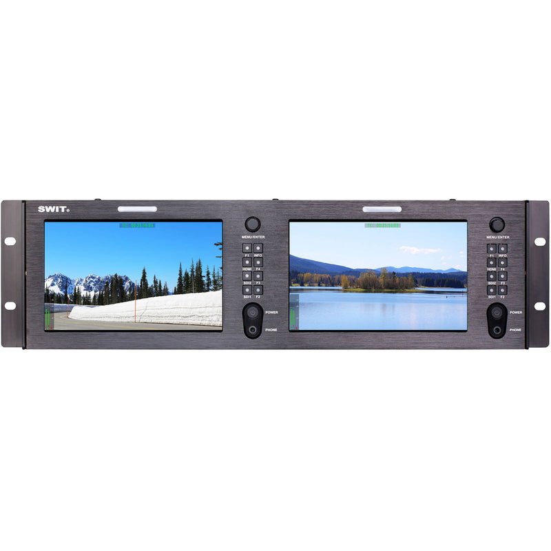 SWIT Dual 7" FHD Rackmount LCD Monitor (3 RU)