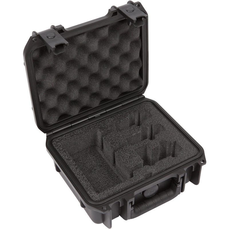 SKB iSeries Waterproof Case for Two-Channel Sony or Saramonic Wireless Mic Systems